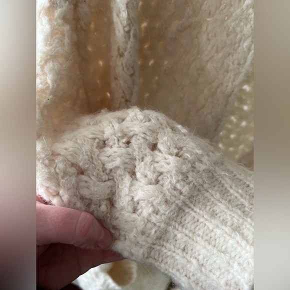American Vintage Cloud-Like Ivory Open Cardigan M/L - Picture 9 of 9